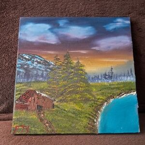 Hand Painted Canvas.